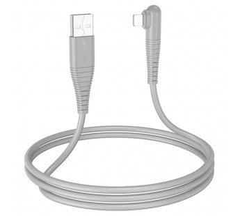 Кабель USB BOROFONE (BX105) для iPhone Lightning 8 pin (1м) (серый)#2034200