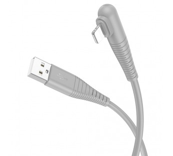 Кабель USB BOROFONE (BX105) для iPhone Lightning 8 pin (1м) (серый)#2034199