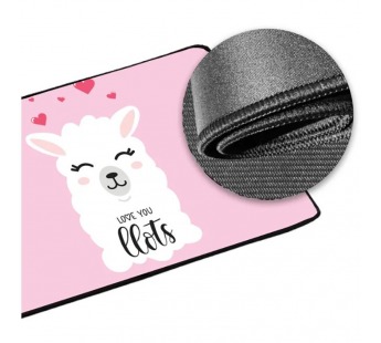 Коврик Vixion MP49 300x700x3 мм Лама любовь#2027677