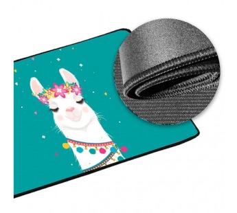 Коврик для мышки Vixion MP50 300x700x3 мм Лама с венком#2027675