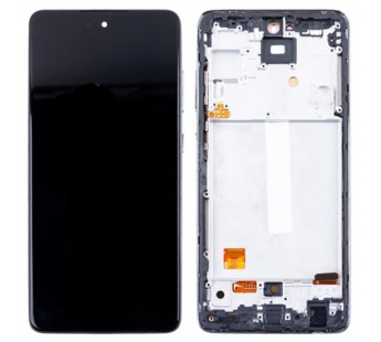 Дисплей для Samsung Galaxy A52/A52 5G/A52s 5G (A525F/A526B/A528B) модуль с рамкой Черный - (OLED) (Full Size)#2069956