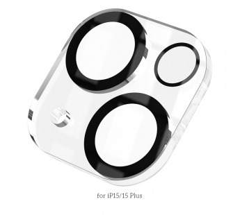 Защитное стекло Hoco G13 для камеры iPhone15/15 Plus,(25) цвет черный#2072402