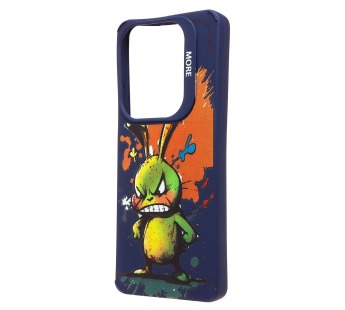 Чехол-накладка - SC335 для "Infinix Hot 40"  (заяц) (dark blue) (233034)#2091349