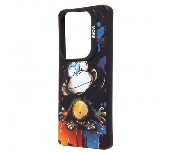 Чехол-накладка - SC335 для "Infinix Hot 40"  (обезьяна) (black) (233033)#2091342