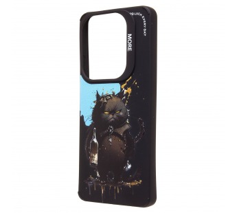 Чехол-накладка - SC335 для "Infinix Hot 40" (черный кот) (black) (233040)#2091334