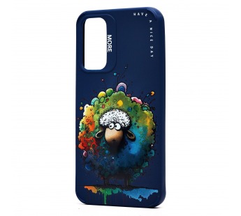 Чехол-накладка - SC335 для "Samsung Galaxy A15 5G"  (овечка) (dark blue) (232901)#2032866