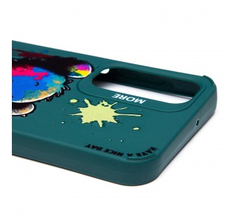 Чехол-накладка - SC335 для "Samsung Galaxy A25"  (медведь) (dark green) (233130)#2084527