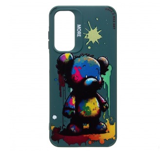 Чехол-накладка - SC335 для "Samsung Galaxy A25"  (медведь) (dark green) (233130)#2030798