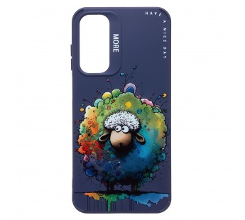 Чехол-накладка - SC335 для "Samsung Galaxy A25"  (овечка) (dark blue) (233131)#2030801