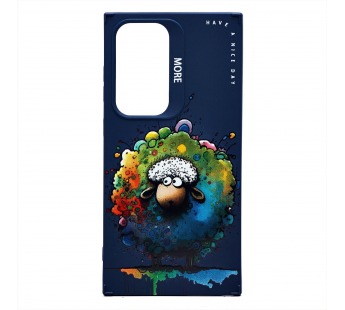 Чехол-накладка - SC335 для "Samsung Galaxy S24 Ultra"  (овечка) (dark blue) (232925)#2032876