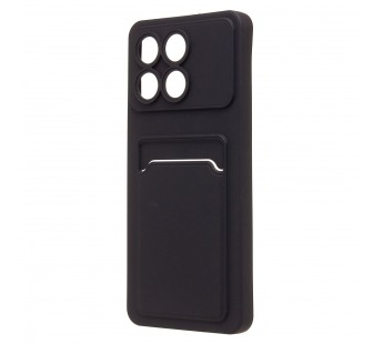 Чехол-накладка - SC337 с картхолдером для "Xiaomi Poco F6 Pro" (black) (233660)#2096645