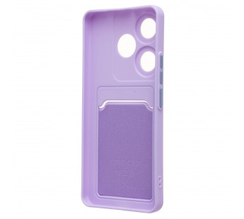Чехол-накладка - SC337 с картхолдером для "Xiaomi Poco F6" (light violet) (233641)#2091647