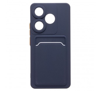 Чехол-накладка - SC337 с картхолдером для "Xiaomi Redmi 13 4G" (dark blue) (233766)#2031683