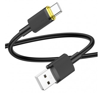 Кабель USB - Type-C HOCO U109, 1.2м, 2.4A (чёрный)#2033963