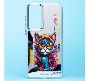 Чехол-накладка - PC092 для "Samsung Galaxy A35" (кот) (transparent) (233150)#2031350