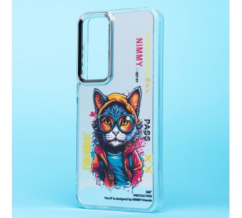 Чехол-накладка - PC092 для "Samsung Galaxy A35" (кот) (transparent) (233150)#2031351