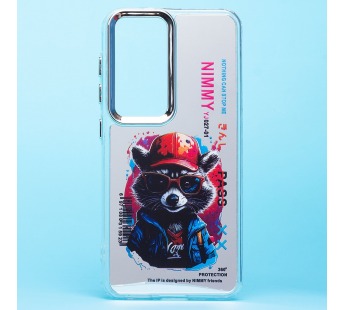 Чехол-накладка - PC092 для "Samsung Galaxy S24" (енот) (transparent) (233162)#2031315