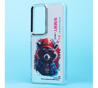 Чехол-накладка - PC092 для "Samsung Galaxy S24" (енот) (transparent) (233162)#2031316