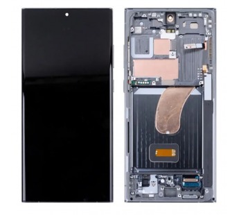 Дисплей для Samsung Galaxy S23 Ultra (S918B) модуль с рамкой Зеленый - OR (SP)#2122985