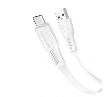 Кабель USB - micro USB Borofone BX85 (повр. уп.) 100см 2,4A  (white) (235408)#2032746