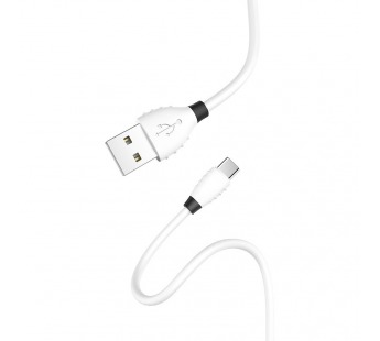 Кабель USB - Type-C Hoco X27 Excellent (повр. уп.) 120см 2,4A  (white) (235407)#2032759