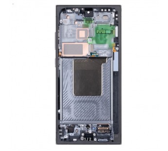 Дисплей для Samsung Galaxy S24 Ultra (S928B) модуль с рамкой Черный - OR (SP)#2079356