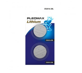 Элемент питания SAMSUNG PLEOMAX CR2016-2BL Lithium (60/240/43200)#2033959