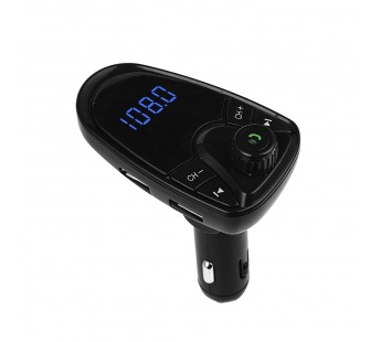 Автомобильный FM-трансмиттер - M-450M1 BT (повр. уп.)  2USB, mini jack 3,5 мм (black) (235435)#2033548