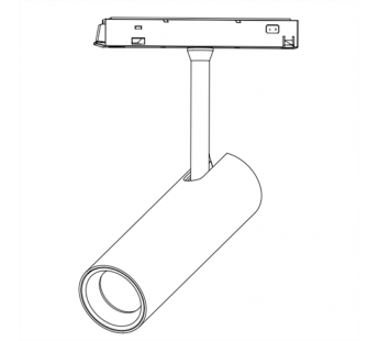 Трековый светильник Rori СВ08-24 48В 24Вт 24° CRI >90 3000K D58xL155xH190 (1/20), шт#2060154