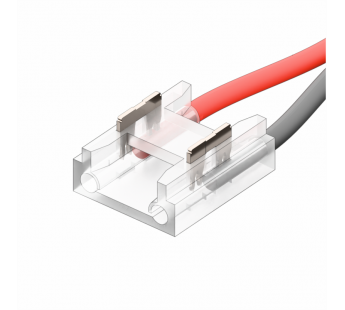 Коннектор Кн-3-08 для COB и SMD ленты 2PIN 8мм прямой с проводом, шт#2035736