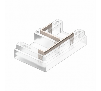 Коннектор Кн-3-10 для COB и SMD ленты 2PIN 10мм угловой, шт#2035740