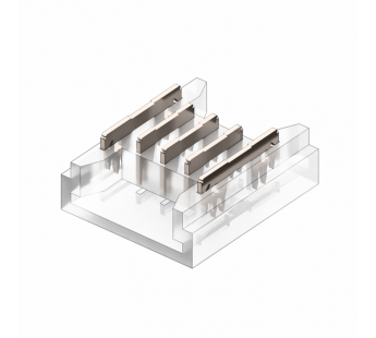 Коннектор Кн-3-10 для SMD ленты 5PIN 10мм прямой, шт#2035745