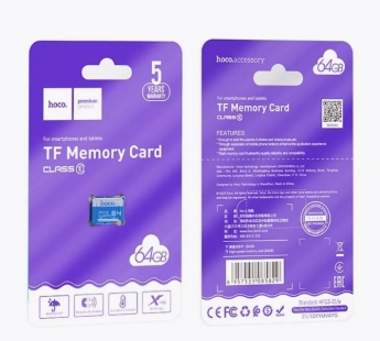 Micro SDHC карта памяти HOCO 64ГБ Class 10#2033597