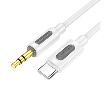 Кабель AUX BOROFONE BL20 Type-C - 3.5mm AUX (белый)#2102529