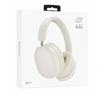 Bluetooth-наушники полноразмерные Borofone BO27 Rhyme (повр. уп.) (milky white) (235469)#2034523