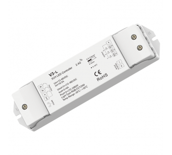 RoRi A4 контроллер 3-канальный 12-48V, 3CHx6A, 2.4 ГГц, шт#2138054