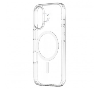 Чехол для iPhone 16 Magsafe, прозрачный, в упаковке#2072496