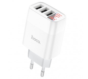 СЗУ HOCO C93A Easy (3-USB/2.4A) 10.8W (белый)#2035695