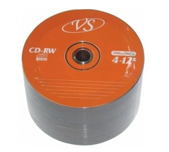 Диски VS CD-RW 4-12x Bulk/50 с логотипом (600)#2035584