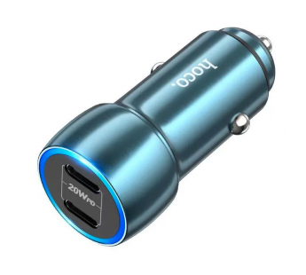 Автомобильное ЗУ HOCO Z48 (2USB/PD/40W) синее#2035694