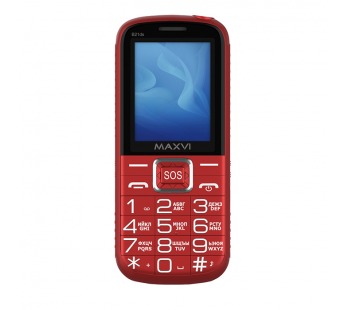 Мобильный телефон MAXVI B21 ds с док станцией Red (2.4"/1,3МП/2300mAh)#2042237