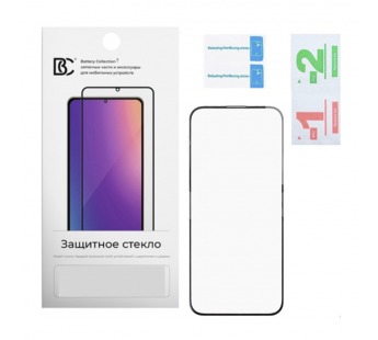 Защитное стекло "Премиум" для iPhone 16 Plus Черный (Закалённое+, полное покрытие)#2085036