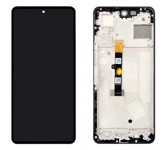 Дисплей для Tecno Camon 19 в рамке + тачскрин (черный) (100% LCD)#2123303
