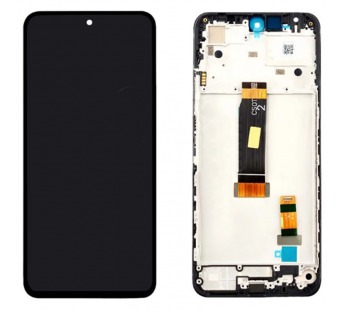 Дисплей для Xiaomi Redmi 12 в рамке + тачскрин (черный) 100%#2070073