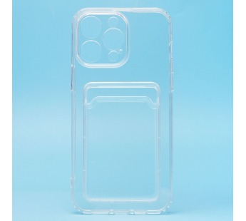 Чехол-накладка - SC276 c картхолдером для "Apple iPhone 16 Pro Max" (transparent) (234400)#2038561