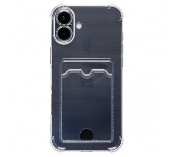 Чехол-накладка - SC276 c картхолдером для "Apple iPhone 16" (transparent) (234397)#2047356