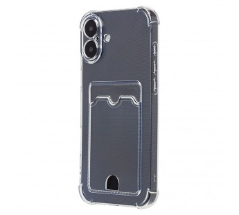 Чехол-накладка - SC276 c картхолдером для "Apple iPhone 16" (transparent) (234397)#2101960