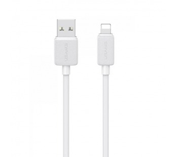 Кабель USB - Lightning USAMS SJ694 (2.4A/2m) белый#2042615