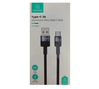 Кабель USB - Type-C USAMS SJ718 (3A/1,2m) серый#2042626