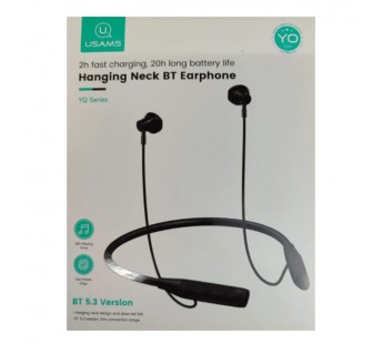 Беспроводные спорт наушники USAMS YQ24 YQ Series (20 ч/130 mAh) черные#2071047